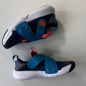 NWOT Nike Kids Blue and Orange Sneakers